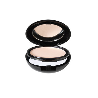 Black Bi-Level Compact w/puff Black Bi-Level Compact w/puff