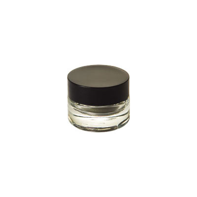Clear Jar w/Black Cap and Box Clear Jar w/Black Cap and Box