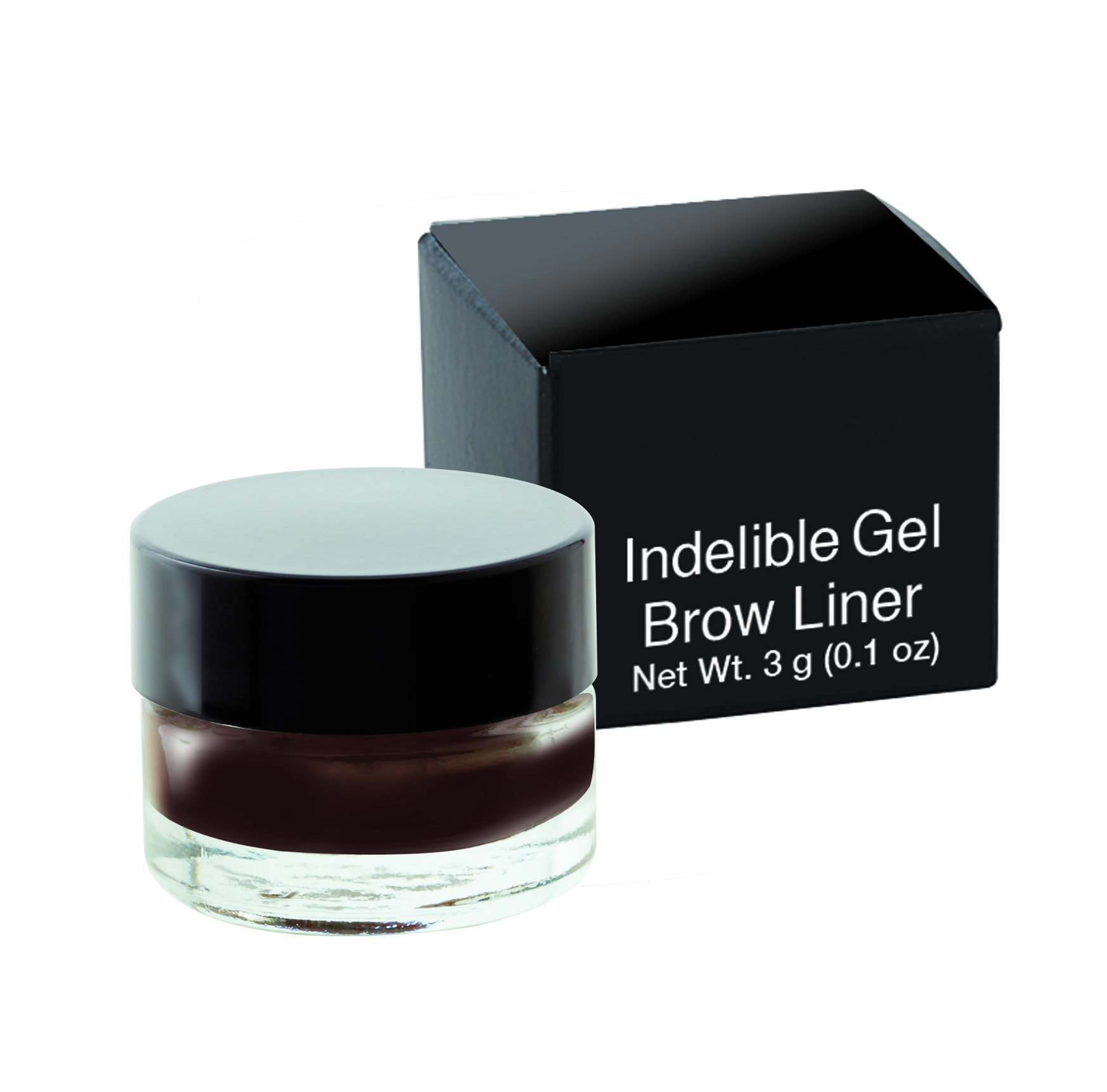 GLASS JAR W/BLACK CAP AND BOX
