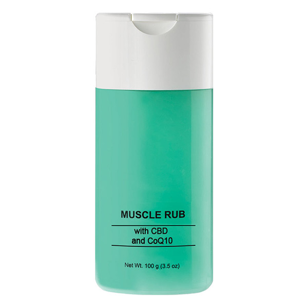 MUSCLE RUB w/ CBD - 3.5 oz. BOTTLE / WHITE CAP Muscle Rub