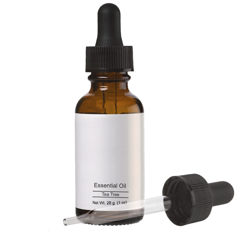 1oz Amber Glass Dropper Bottle Essential Oil